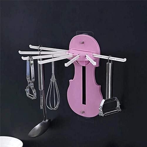 JS Enterprise™ 7-in-1 Multifunction Retractable Wall-Mounted Pull-Out Hanger Rack