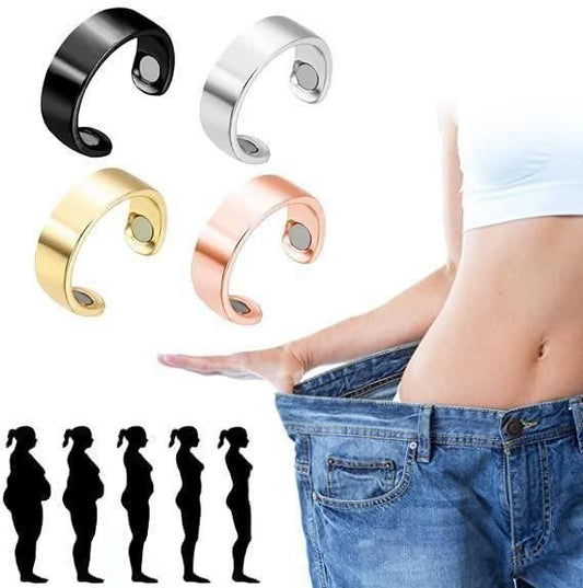 JS Enterprise™ Lymphatic Drainage Therapeutic Magnetic Ring for Men and Women ( Black )