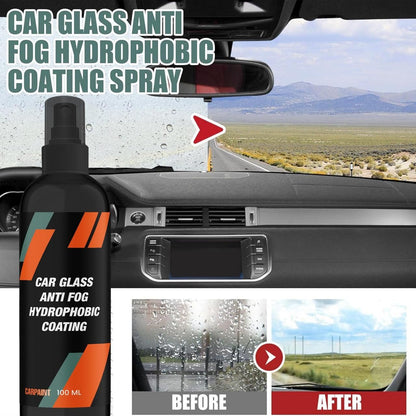 JS Enterprise™ Car Glass Anti-Fog Hydrophobic Coating 100ml(Pack Of 2)