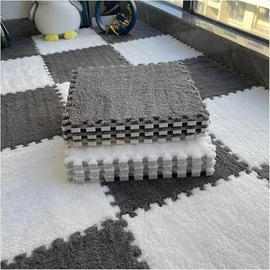 JS Enterprise™ Interlocking Carpet Tiles Mat (6pc)