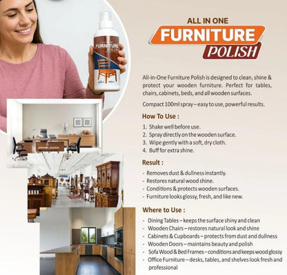 JS Enterprise™ All In One Furniture Polish 450 grm Pack of 3