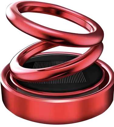 JS Enterprise™ Car/Room Air Freshener- Solar Power Rotating Car/Room Air Freshener Perfume, Long Lasting French Organic Fragrance