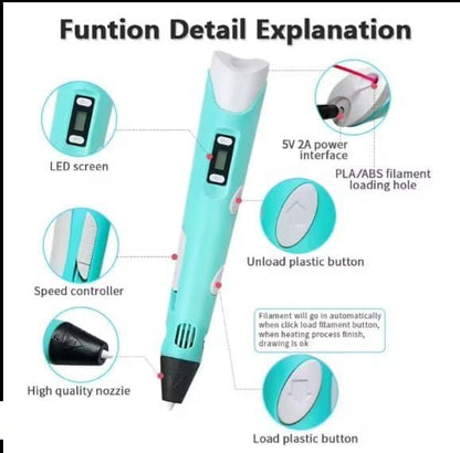 JS Enterprise™ 3D Printer Pen for Kids