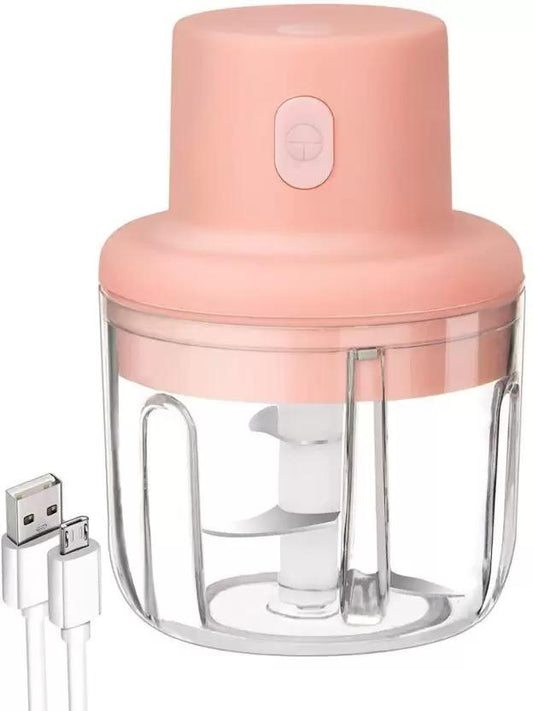 JS Enterprise™ KolorFish Electric Mini Garlic Chopper 250ml Electric Vegetable Chopper