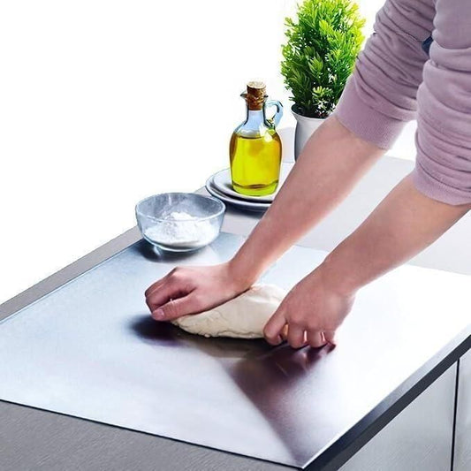 JS Enterprise™ Stainless Steel Chopping Board (35x31cm)